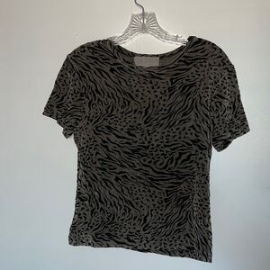 Tiger print top- size small